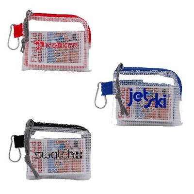 Outdoor Safety & First Aid Kit in a Zippered Clear Nylon Bag