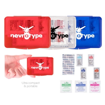 12pcs Compact Hard Case First Aid Kit